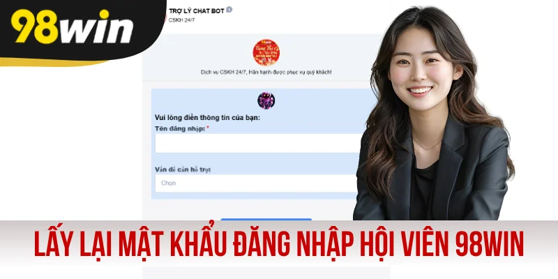 Hướng dẫn lấy lại mật khẩu đăng nhập hội viên